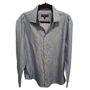 Society of Threads Slim Fit Long Sleeve Button Down Dress Shirt Men's Size Large